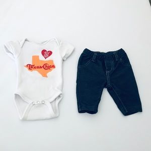 Baby Girl Texas Chica Outfit